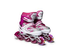 Роликовые коньки Happy Mondays 38-42 23,5-27 см Pink (21658521)