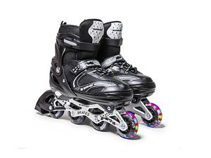 Роликовые коньки Happy Mondays 43-46 27-29.5 см Black (692937574)