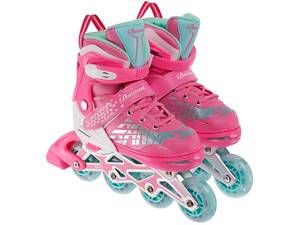 Роликовые коньки с защитой Best Roller 31-34 Розовый (141137)