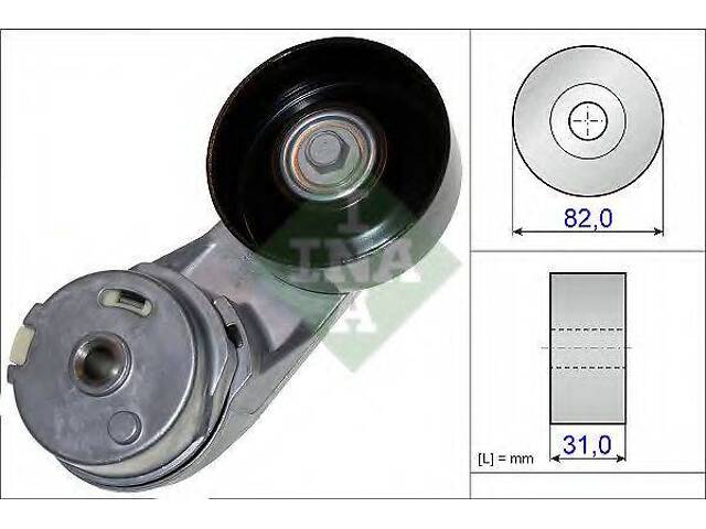 Роликовий модуль натягувача ременя INA 534037210 на VAUXHALL ANTARA (J26, H26) - Фото 1