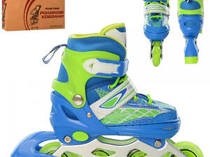 Ролики раздвижные Profi A4140-S-BL 31-34 р синие