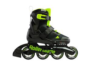 Ролики Rollerblade Microblade 2023 36.5-40 Black/Green (1012-07221900-T83-36.5-40)