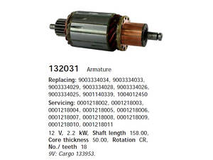 Ротор стартера 132031