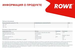 ROWE 21104-0010-99 Омыватель стекла зима (1L) HIGHTEC SCREENWASH-CONCENTRATE (1:1=-20°C) (концентрат)