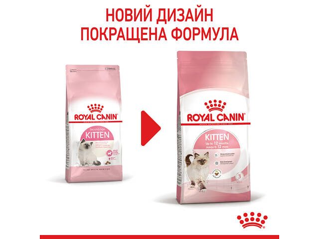 Royal Canin Kitten (Роял Канин Киттен) сухой корм для котят в период второй фазы роста 2 кг. - Фото 2