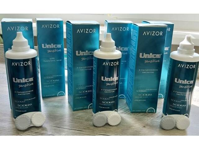 Розчин для контактних лінз Unica sensitive Avizor 350ml - Фото 3