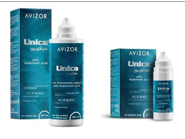 Розчин для контактних лінз Unica sensitive Avizor 350ml - Фото 4