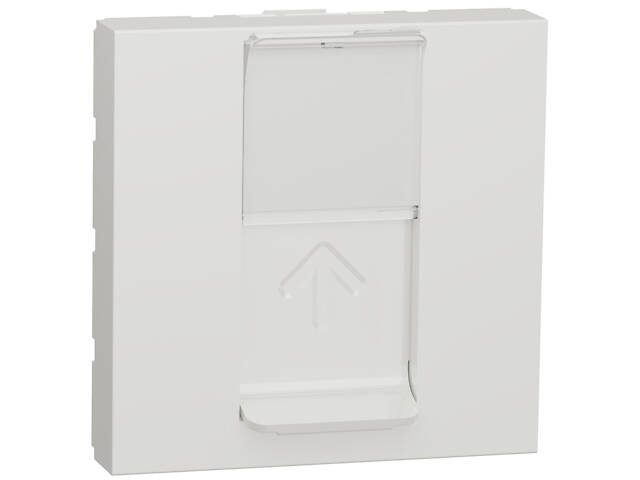 Розетка компьютерная RJ45 категория 6UTP 2 модуля белая [NU341518] ABS-UV Unica New Шнейдер Электрик - Фото 1