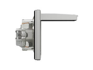 Розетка із заземленням Asfora з кришкою та захисними шторками алюміній ABS [EPH3100361] Шнейдер Електрік