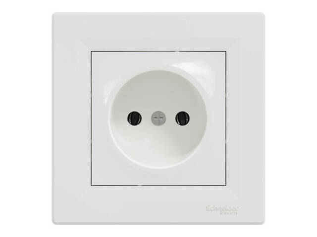 Розетка Schneider Electric ASFORA без заземлення біла (EPH3000121) - Фото 1
