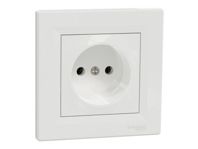 Розетка Schneider Electric ASFORA без заземлення біла (EPH3000121) - Фото 2