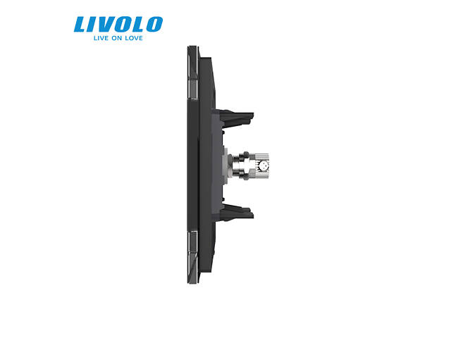 Розетка телевізійна Livolo чорний скло (VL-C791V-12) - Фото 2