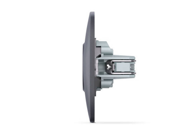 Розетка Videx_ BINERA 1ая чорна (VF-BNSK1-BG) - Фото 3