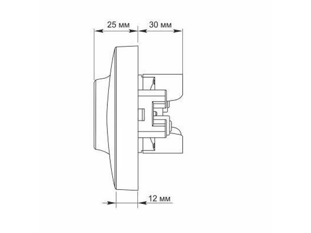 Розетка Videx BINERA 2ая з заземленням срібло (VF-BNSK2G-SS) - Фото 5