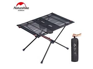 Розкладний стіл полегшений Naturehike NH19Z027-Z, сітка/ карбон, чорний
