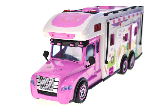 Рожевий автобус для дівчаток Кафе Смаколики інерційний FC009 - Фото 4