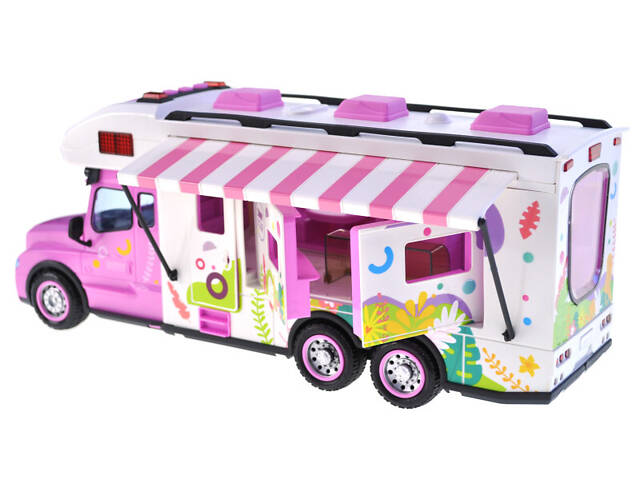Рожевий автобус для дівчаток Кафе Смаколики інерційний FC009 - Фото 5
