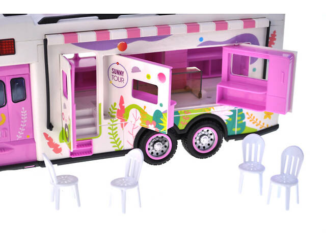 Рожевий автобус для дівчаток Кафе Смаколики інерційний FC009 - Фото 6