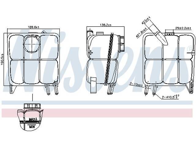 Розширювальний бак FORD KUGA / VOLVO C70 (542) / VOLVO S40 (544) 2003-2013 г.