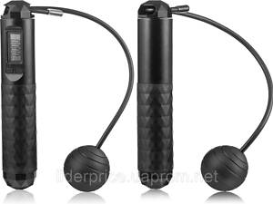 Розумна скакалка Gymtek Smart з дисплеєм і лічильником чорна, Оригінал!