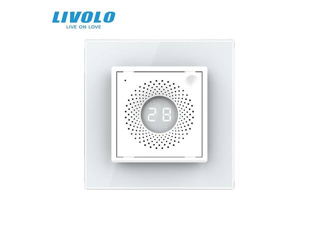 Розумний датчик температури та вологості ZigBee термометр гігрометр Livolo білий скло (VL-FCEZ-2WP-11) - Фото 3
