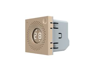 Розумний механізм датчик температури та вологості ZigBee Livolo золото (VL-FCEZ-2AP)