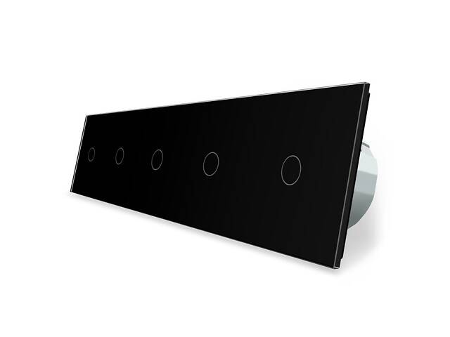 Умный сенсорный ZigBee выключатель 5 сенсоров (1-1-1-1-1) Livolo черный стекло (VL-C705Z-12) - Фото 7