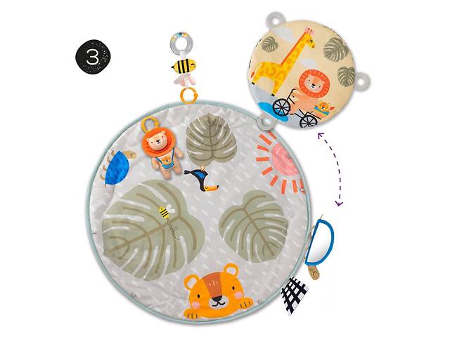 Розвиваючий музичний килимок з дугами колекції 'Савана' - ПРИГОДИ НА 360° - Фото 7