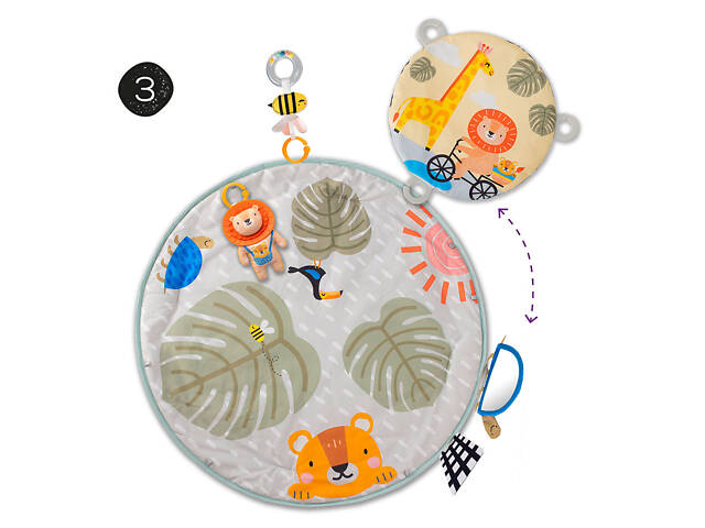Розвиваючий музичний килимок з дугами колекції 'Савана' - ПРИГОДИ НА 360° - Фото 41