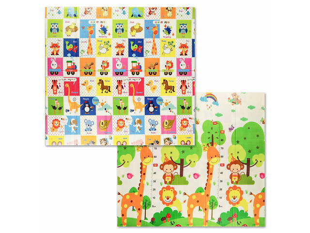 Розвиваючий термокилимок дитячий 180х200х0.8см 'Зростомір | Тварини зі словами' (266) SW-00000893 - Фото 10