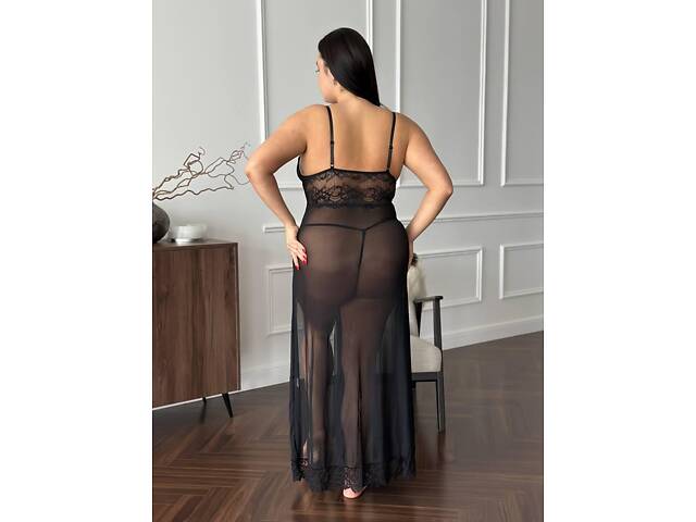 Сорочка чорна DO3794 3XL - Фото 8