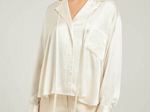Сорочка No Brand Anagram Silk Shirt White S