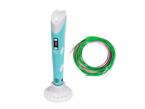 Ручка для 3D рисования c USB, голубая