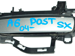 Ручка двери наружная левая хром вставка 4F0837885 AUDI A6 04-11