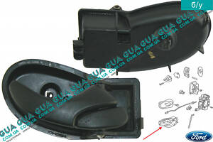 Ручка двери передняя внутренняя правая YC15V22600AB Ford/FORD TRANSIT 2000-2006/ТРАНЗИТ 00-06, Ford/FORD TRANSIT 2