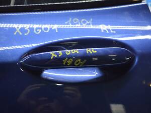 Ручка двери внешняя задняя левая BMW X3 G01 18-21 keyless (01) цвет phytonic-blau metallic 51219491461