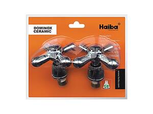 Ручки з кранбуксами (пара) HAIBA DOMINOX (кераміка) (HB0576)
