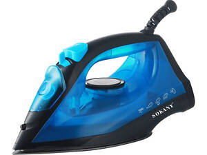 Ручна парова праска 1600 Вт із керамічним покриттям для одягу Синій Sokany SK-11005