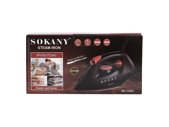 Ручна праска для одягу Sokany парова 1800 Вт SK-11022 - Фото 4