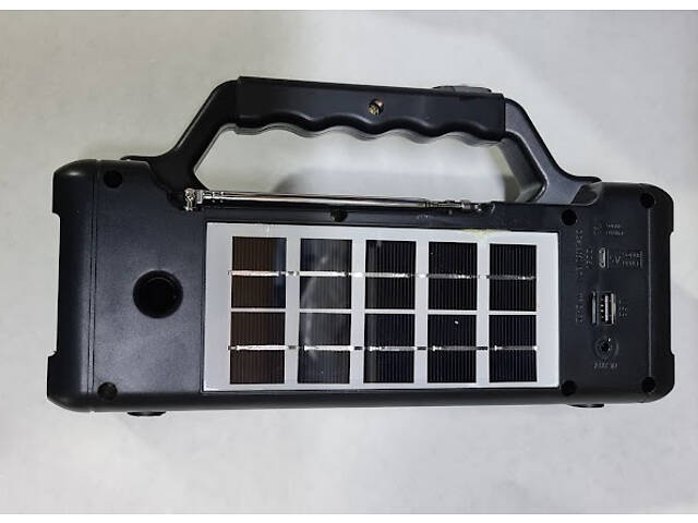 Ручной фонарь Bluetooth колонка 2 в 1 с солнечной панелью Аlloet №1597 - Фото 5