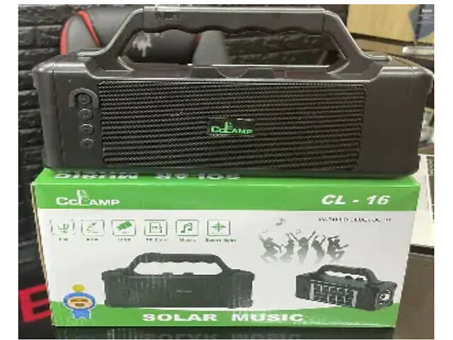 Ручной фонарь Bluetooth колонка 2 в 1 с солнечной панелью Аlloet №1597 - Фото 6