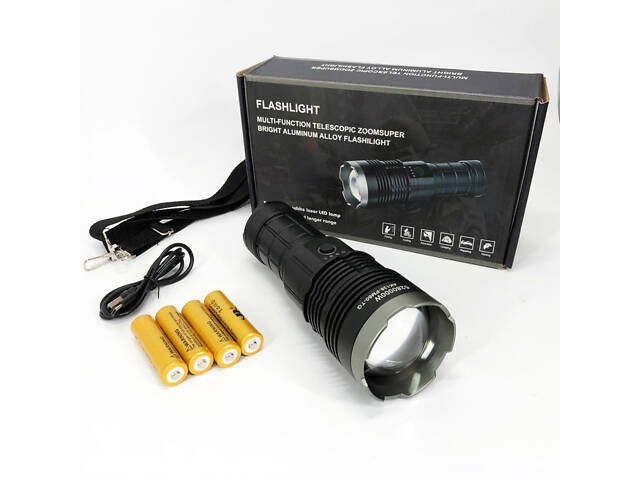 Ручний ліхтар Police AK138 WHITE LASER LED PM60-TG із зарядкою USB, що працює від 4х18650 акумуляторів - Фото 14