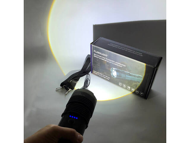 Ручний ліхтар Police AK138 WHITE LASER LED PM60-TG із зарядкою USB, що працює від 4х18650 акумуляторів - Фото 17