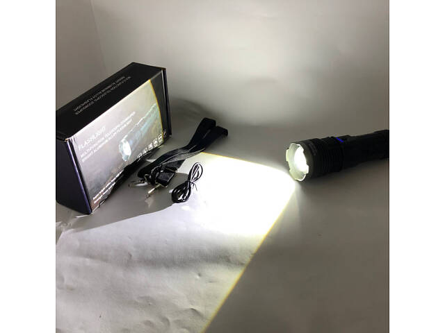 Ручний ліхтар Police AK138 WHITE LASER LED PM60-TG із зарядкою USB, що працює від 4х18650 акумуляторів - Фото 18