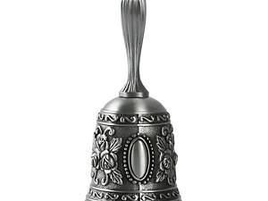 Ручной колокол из цинкового сплава RESTEQ 115х53 мм. Ручной колокольчик из цинка