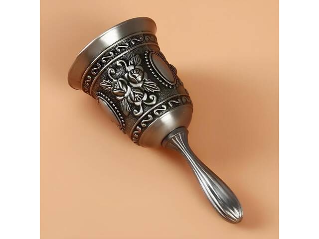 Ручний дзвін із цинкового сплаву RESTEQ 115х53 мм. Ручний дзвіночок із цинку - Фото 2