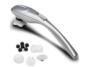 Ручний масажер 701-В для шиї, спини і тіла (5 насадок)