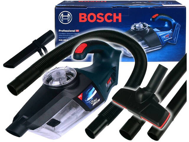 Ручний пилосос Bosch GAS 18V-1 Professional акумуляторний, пилосос для машини - Фото 2
