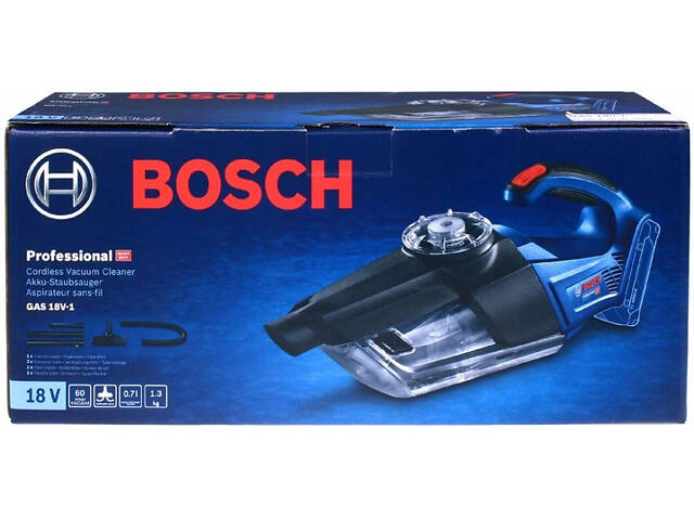 Ручний пилосос Bosch GAS 18V-1 Professional акумуляторний, пилосос для машини - Фото 10