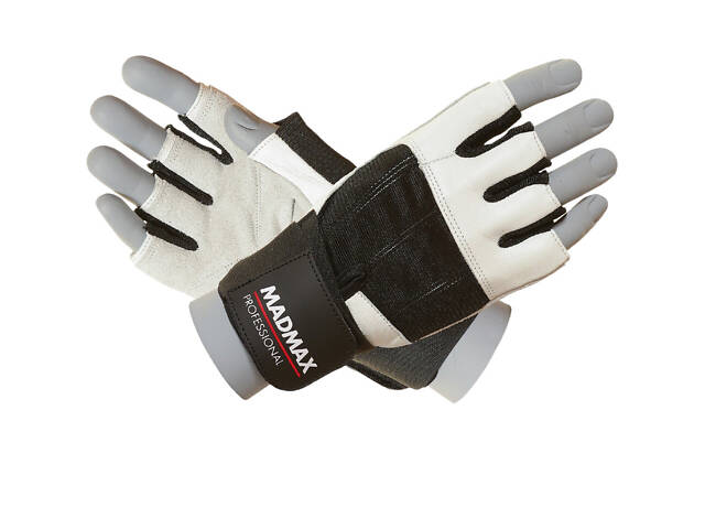 Рукавички для фітнесу MadMax MFG-269 Professional White L